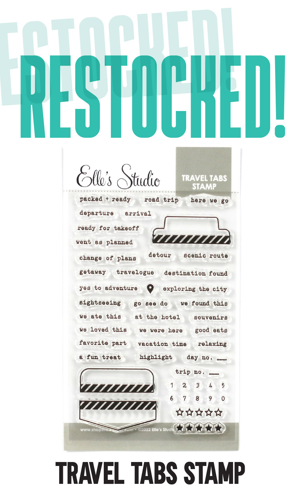 Restocked: Travel Tabs Stamp