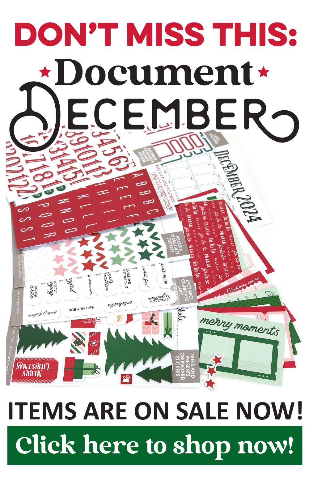 Document December products on sale now!