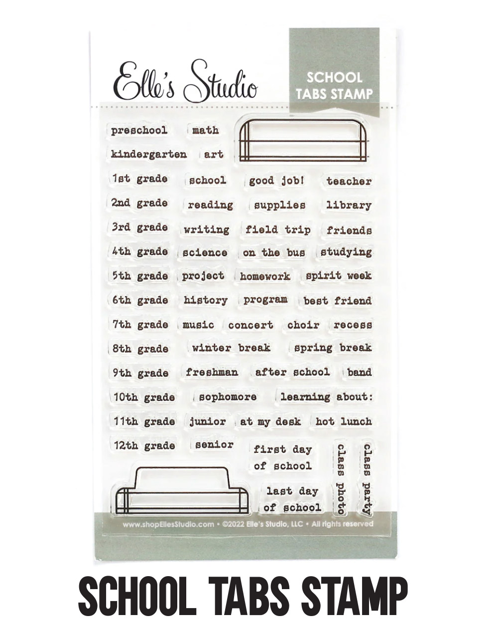 Restocked: School Tabs Stamp