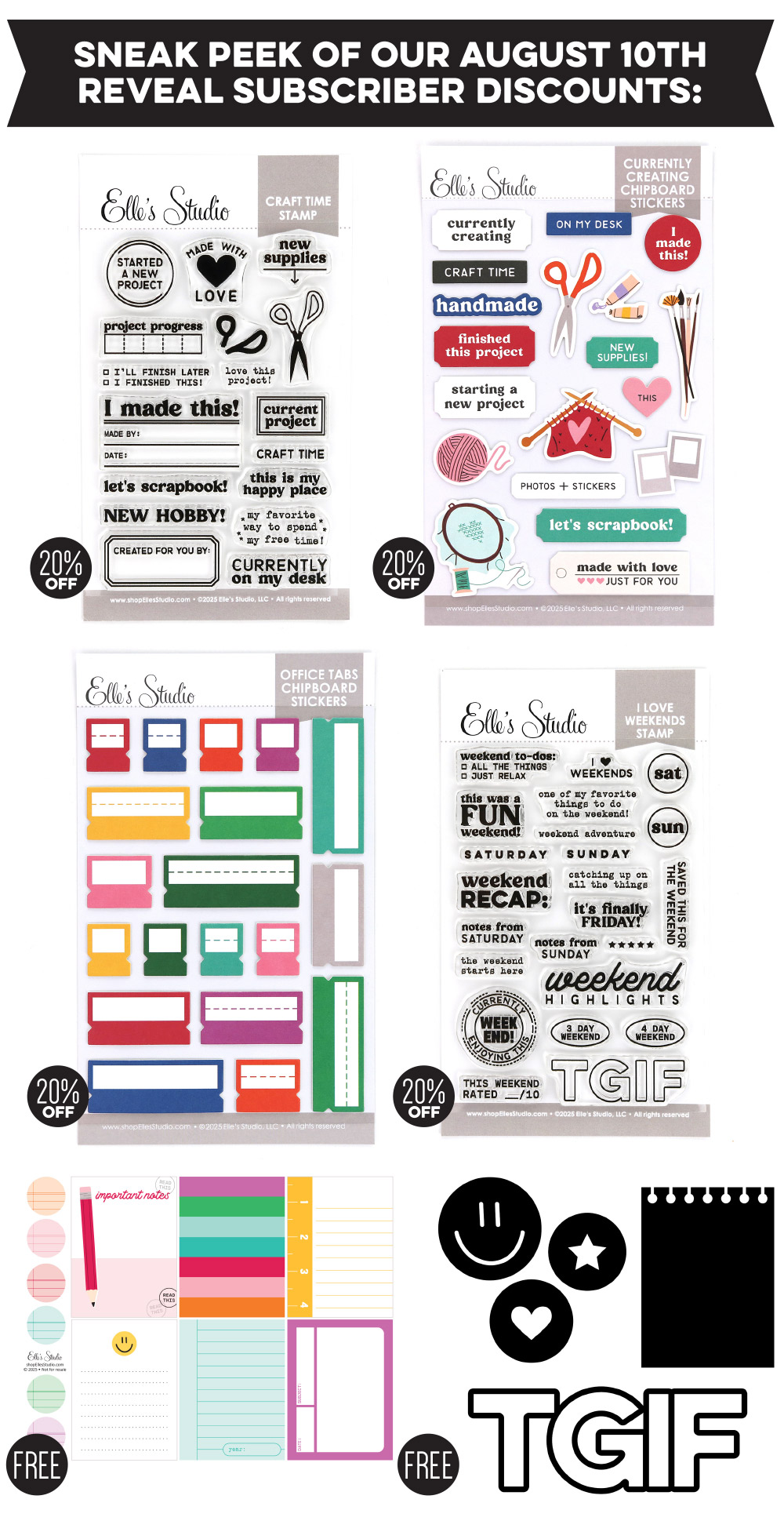 Here's a sneak peek of our subscriber discounts!