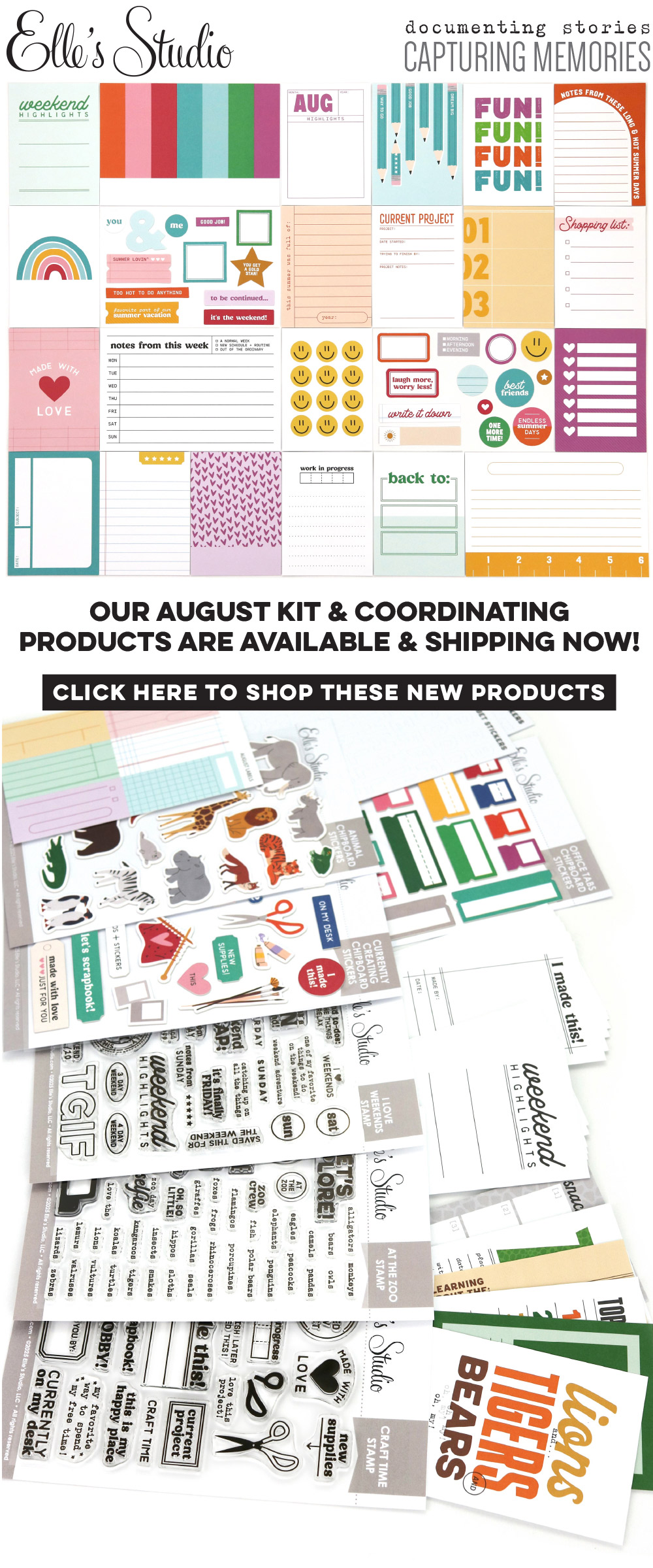 Our August Kit and add-ons have arrived!