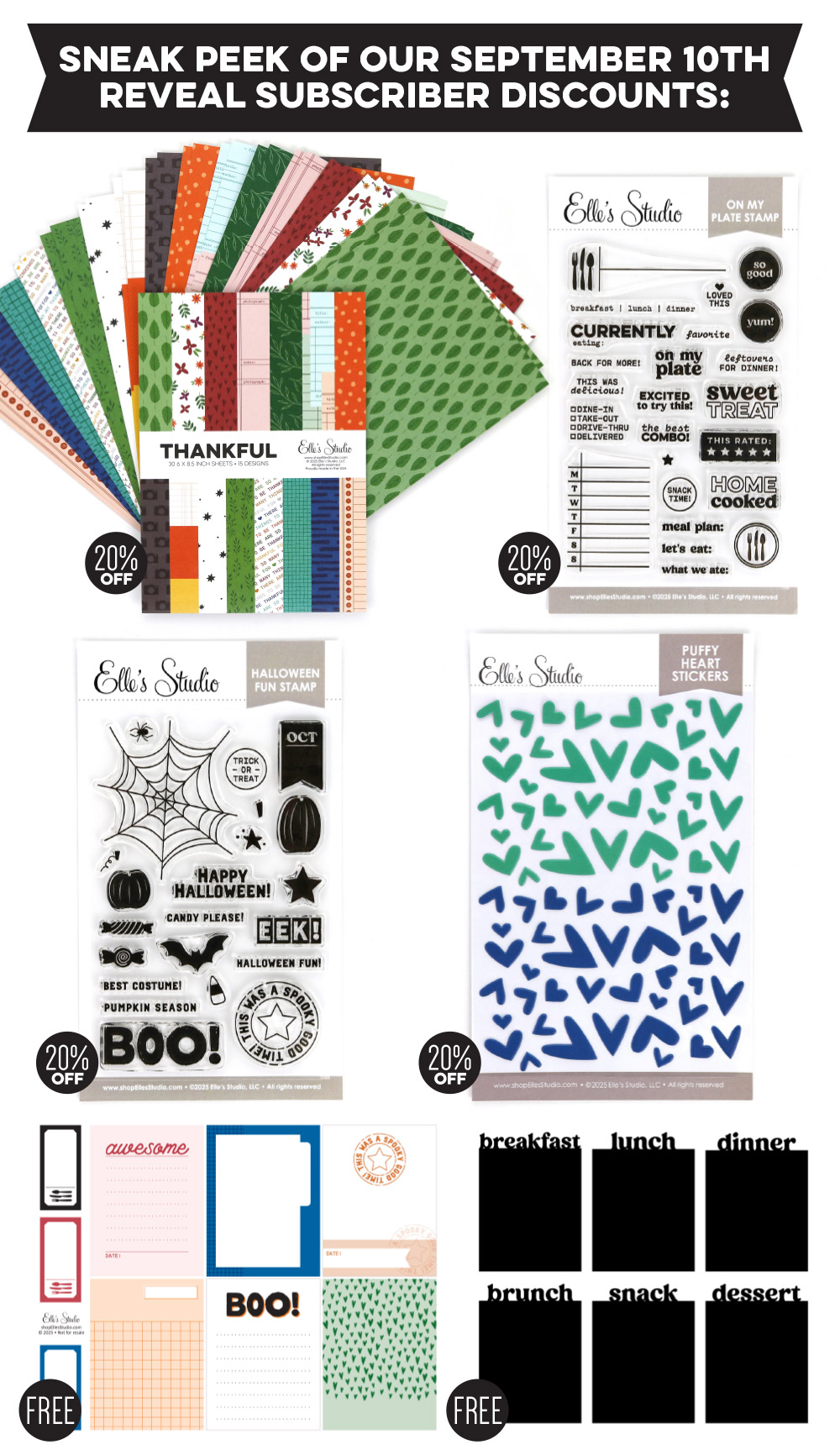 Here's a sneak peek of our subscriber discounts!