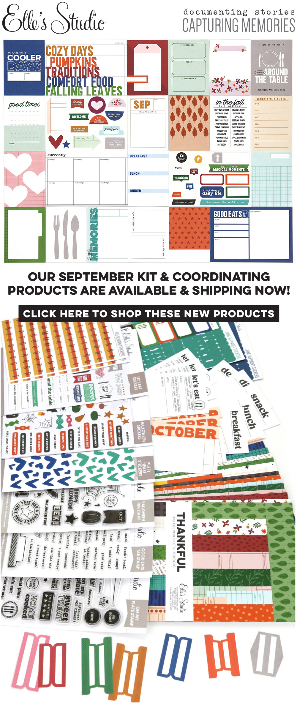 Our September Kit and add-ons have arrived!
