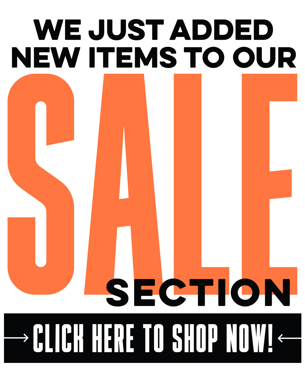 New items on sale now!