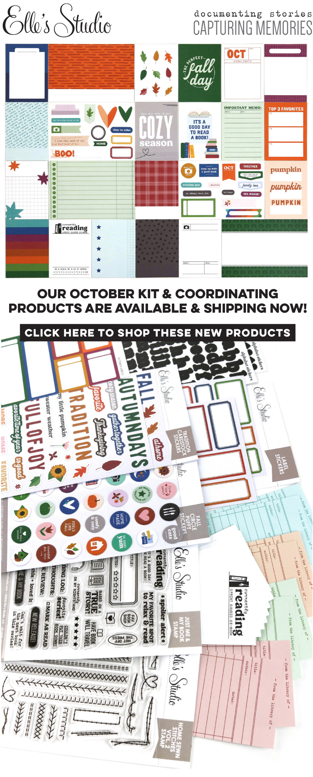 Our October Kit and add-ons have arrived!