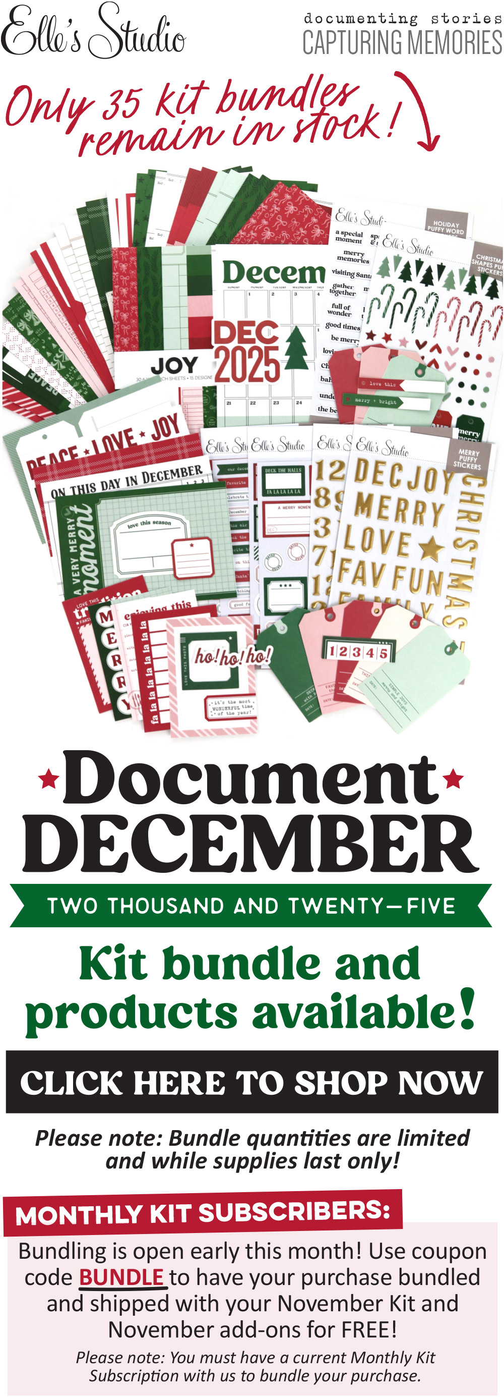 Don't miss our Document December Kit Bundle!