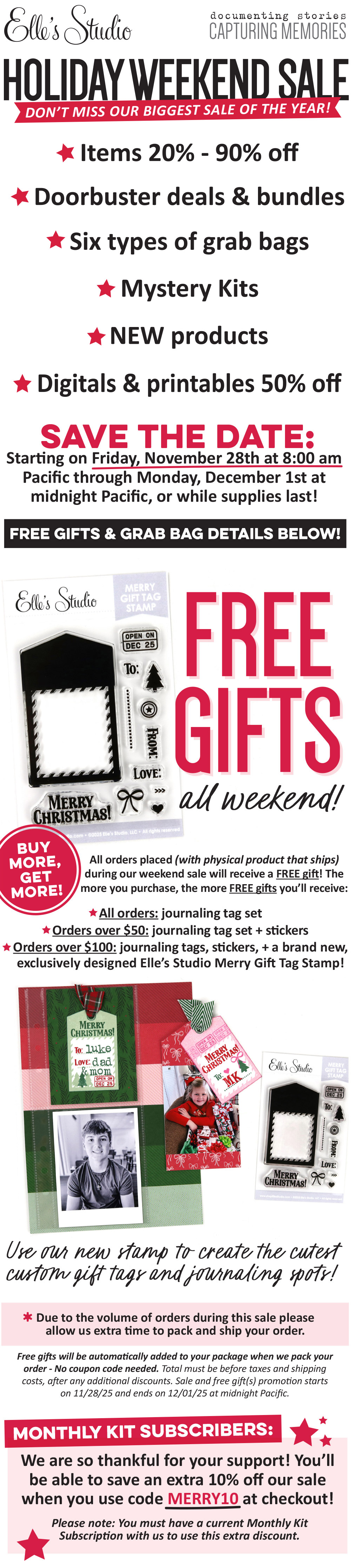 Get ready to shop our biggest sale of the year!