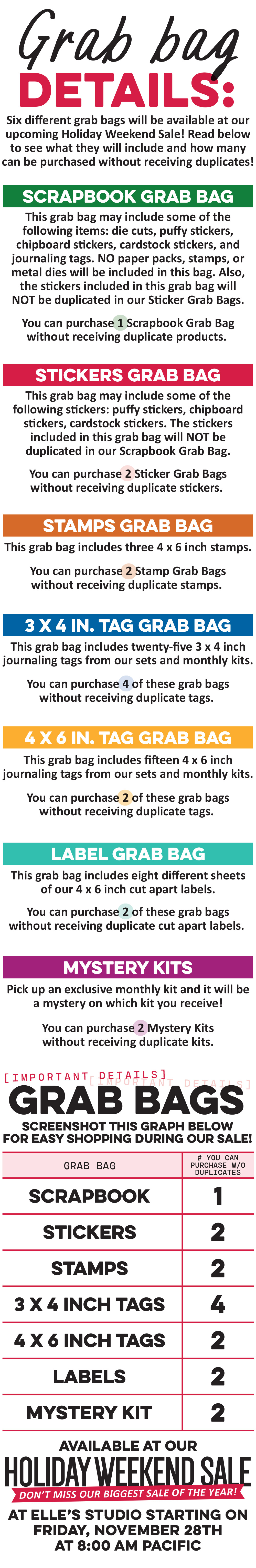Grab bag details!