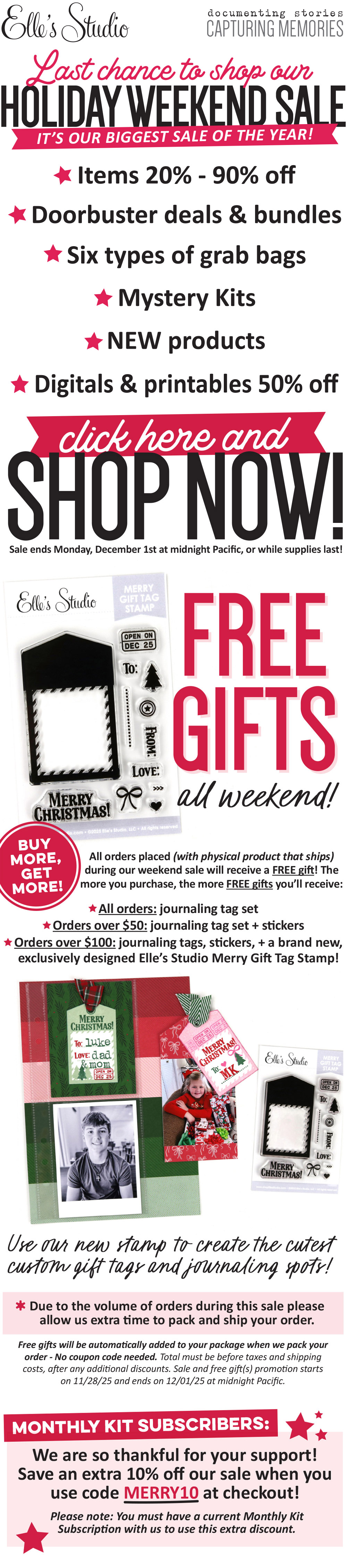 Shop our biggest sale of the year NOW!