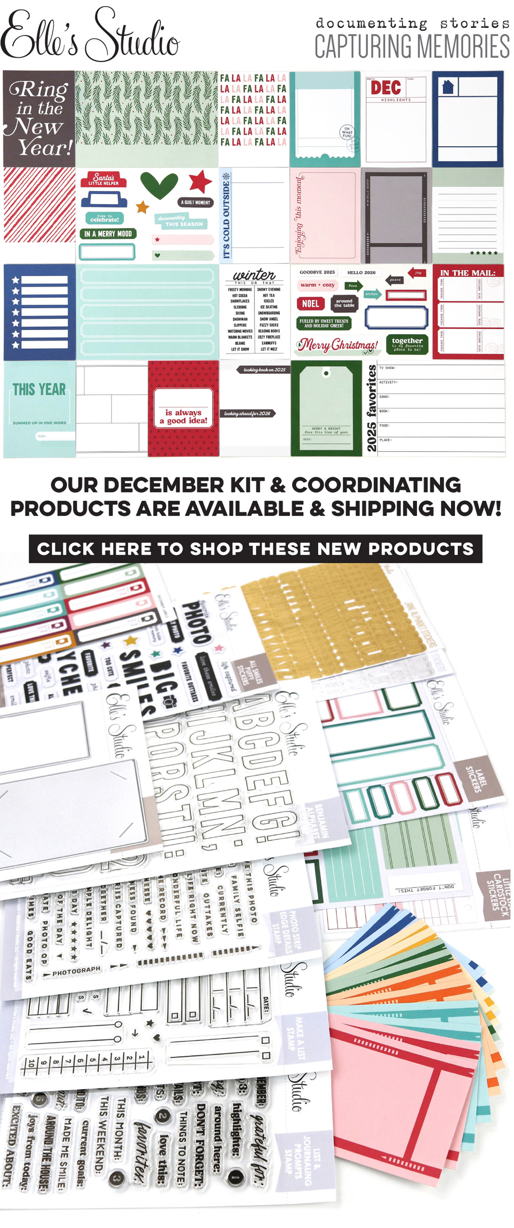 Our December Kit and add-ons have arrived!