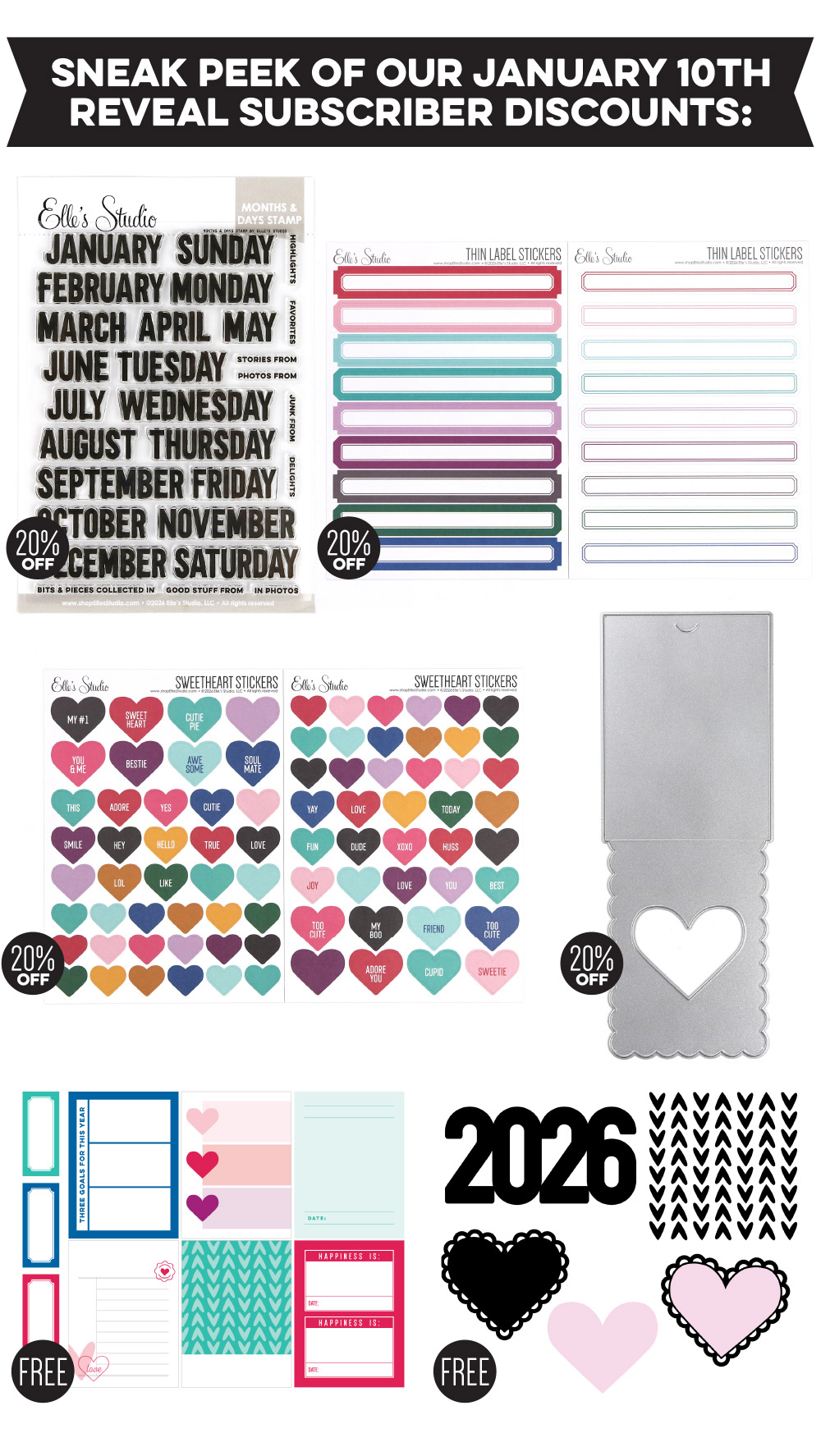 Here's a sneak peek of our subscriber discounts!