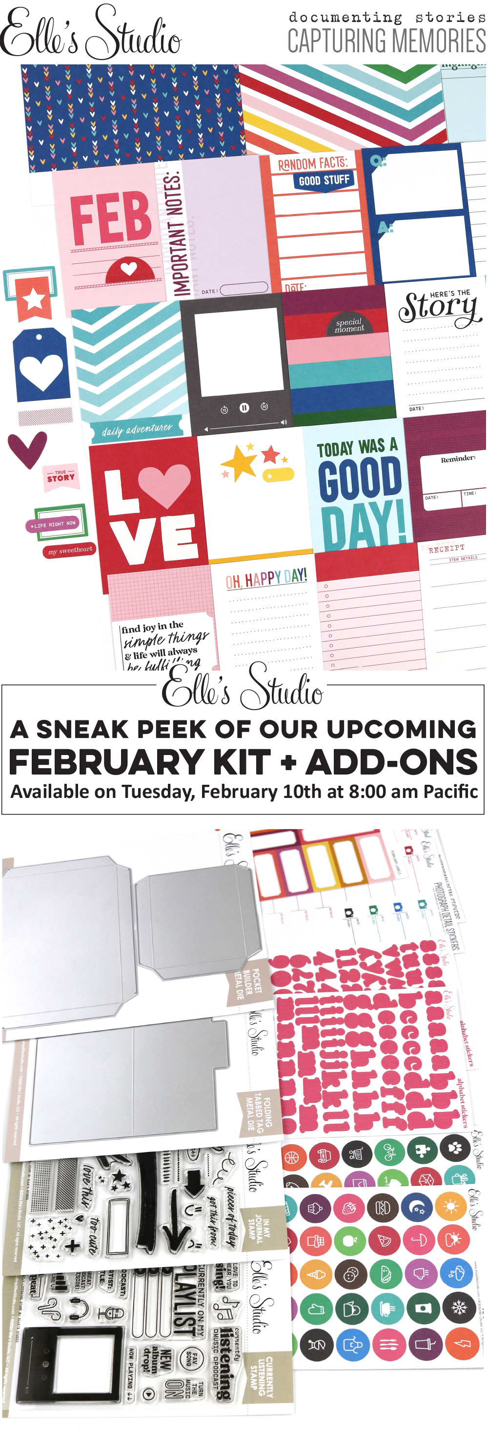 Here's a peek of our February Kit and add-ons!