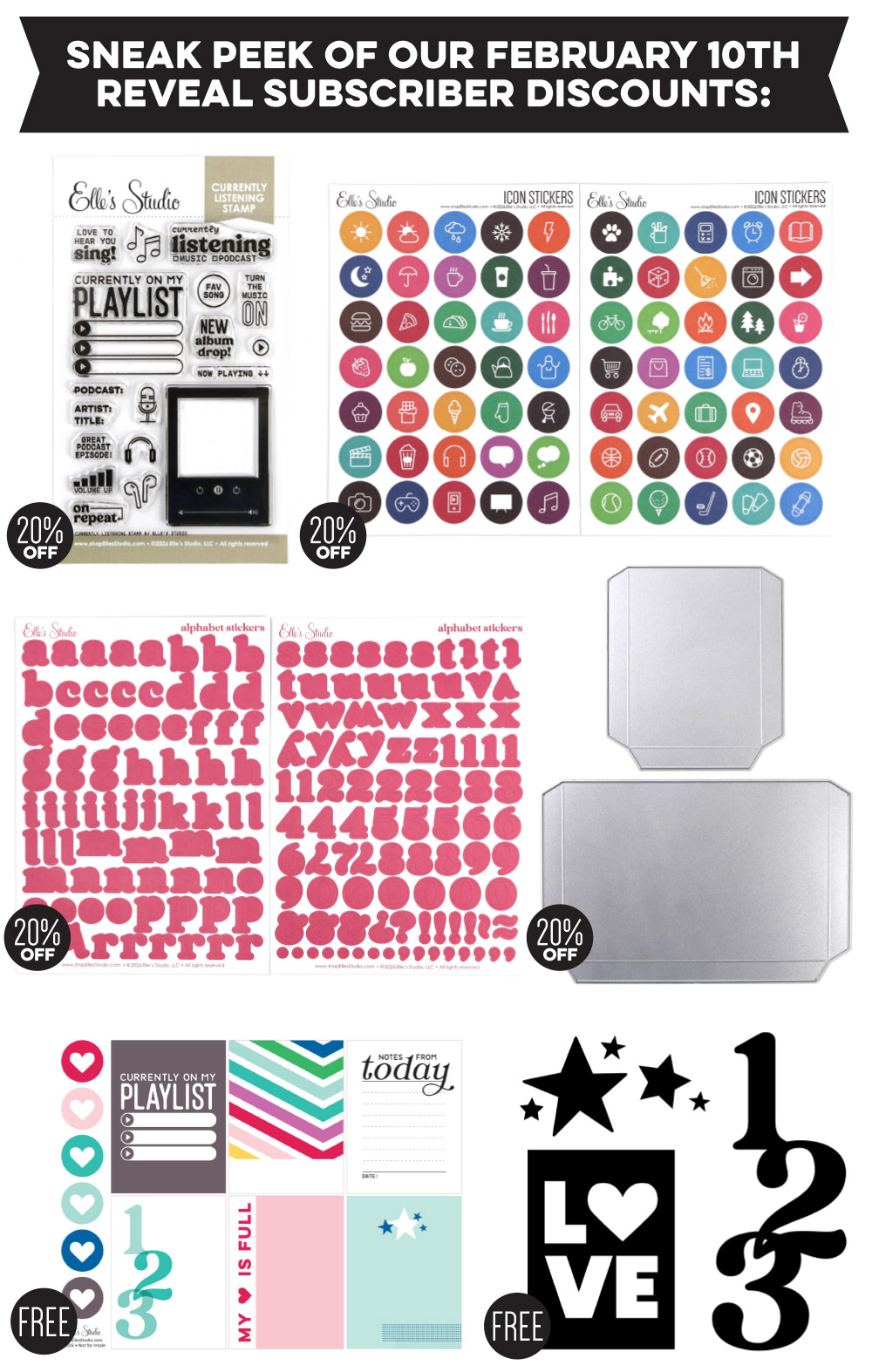 Here's a sneak peek of our subscriber discounts!