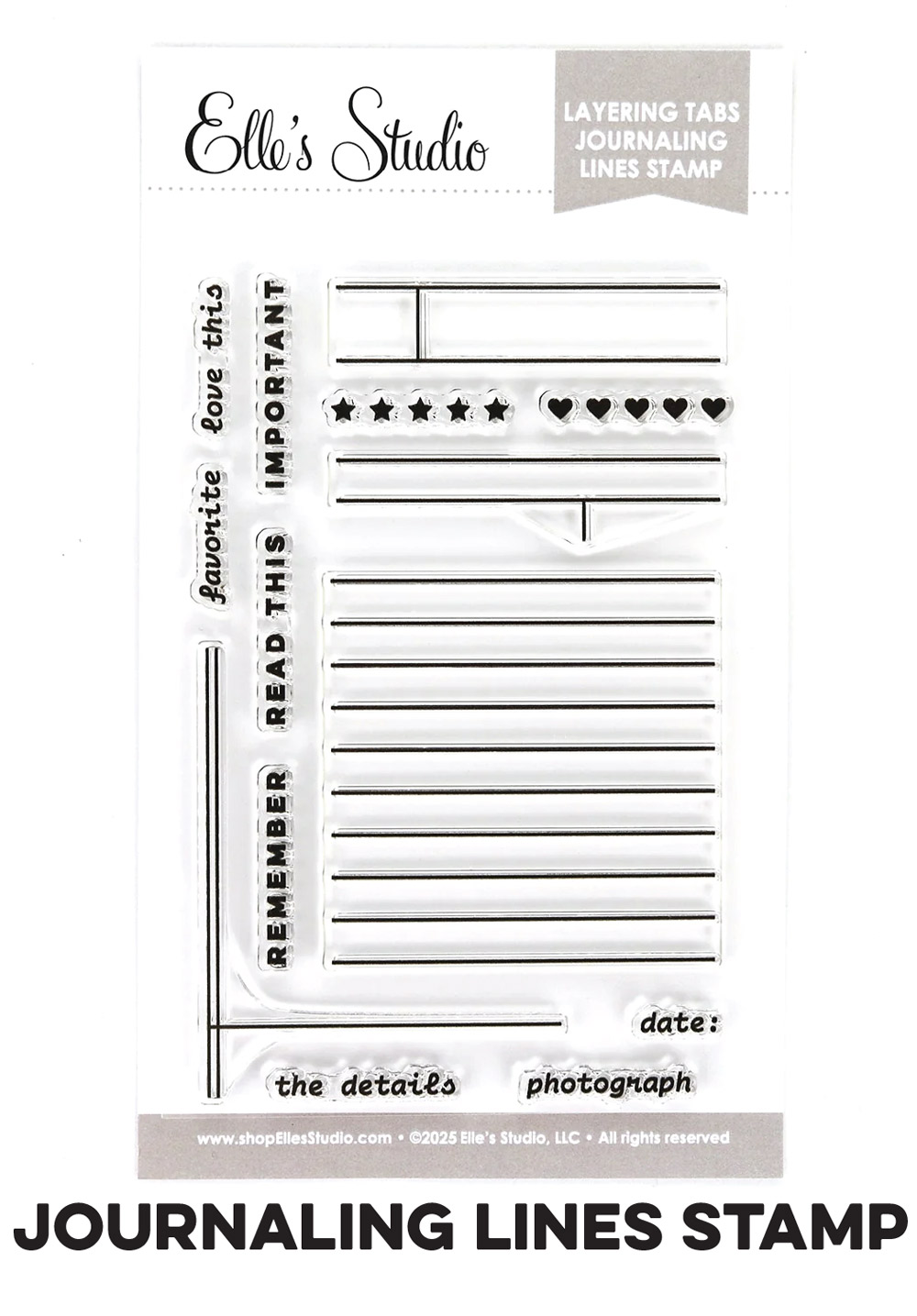 Journaling Lines Stamp