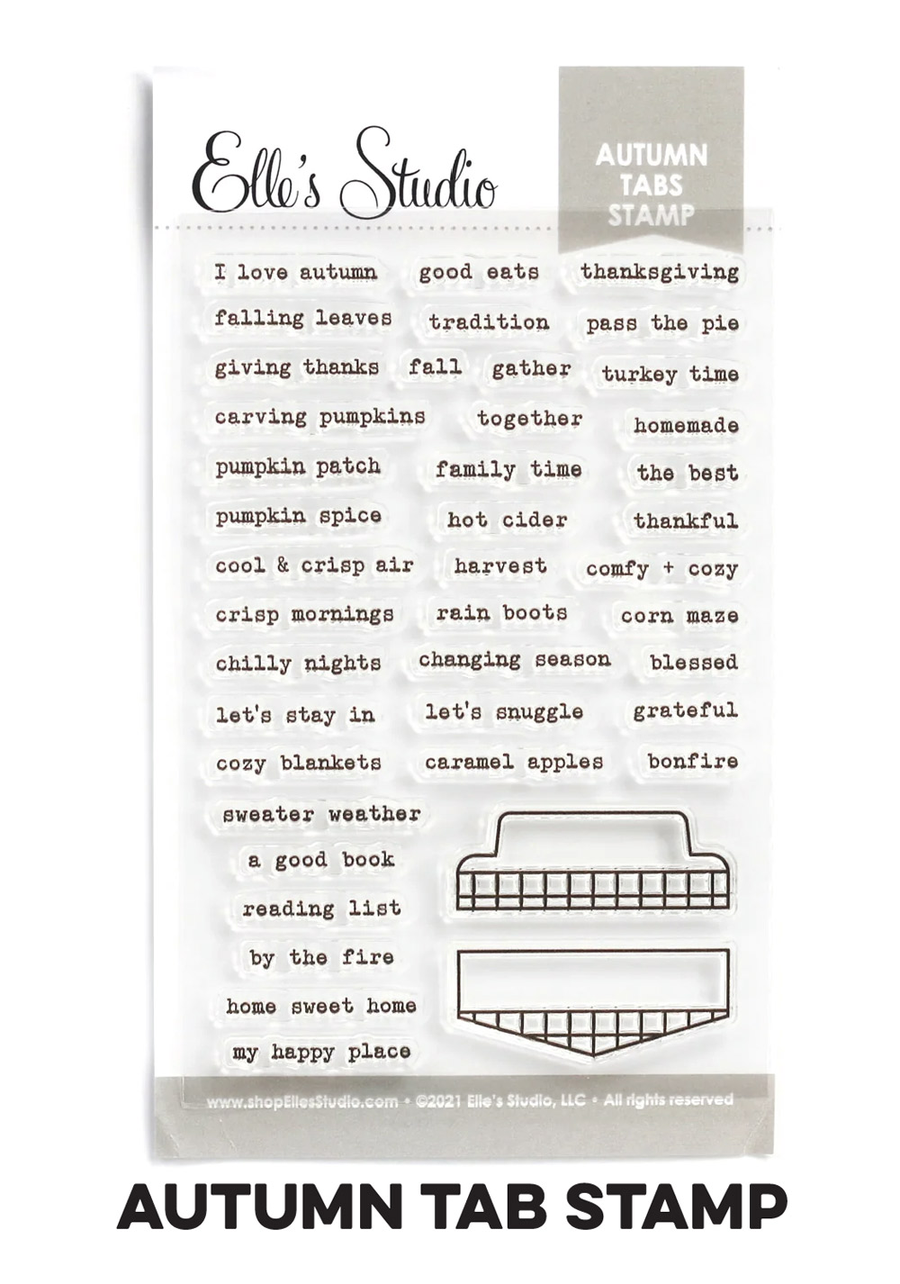 Autumn Tabs Stamp