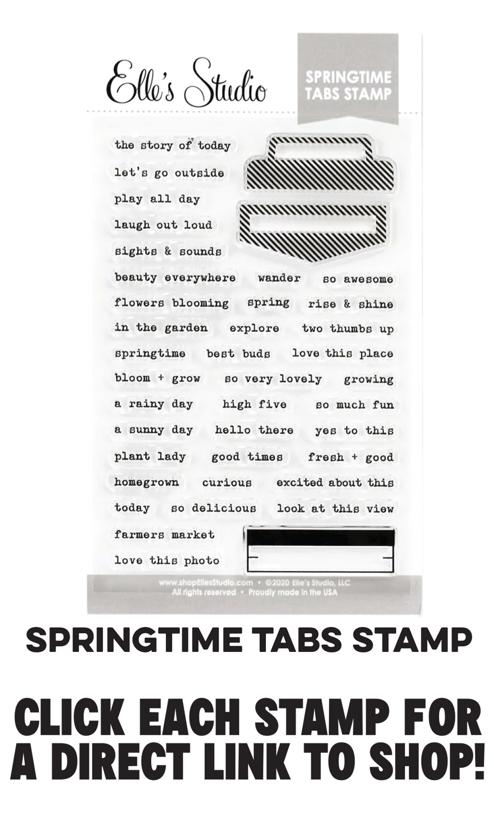 Restocked: Springtime Tabs Stamp