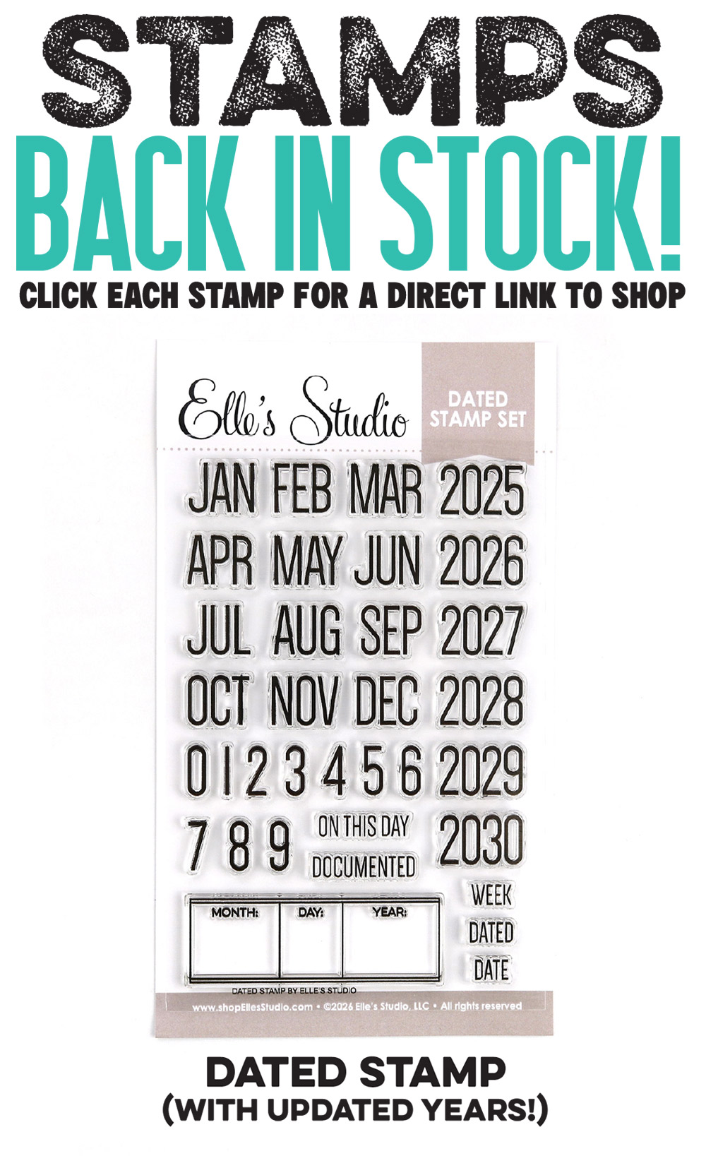 Restocked: Dated Stamp