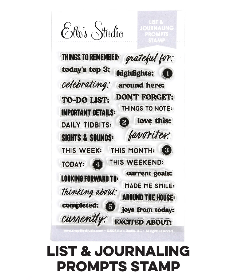 Restocked: List and Journaling Prompts Stamp