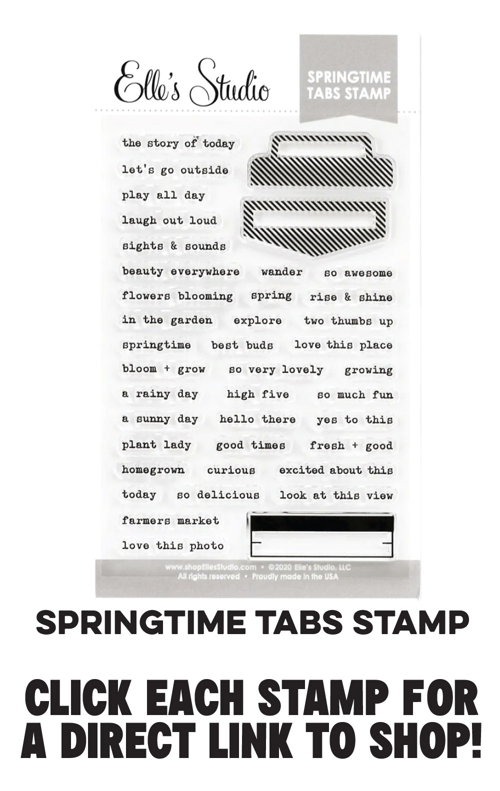 Restocked: Springtime Tabs Stamp