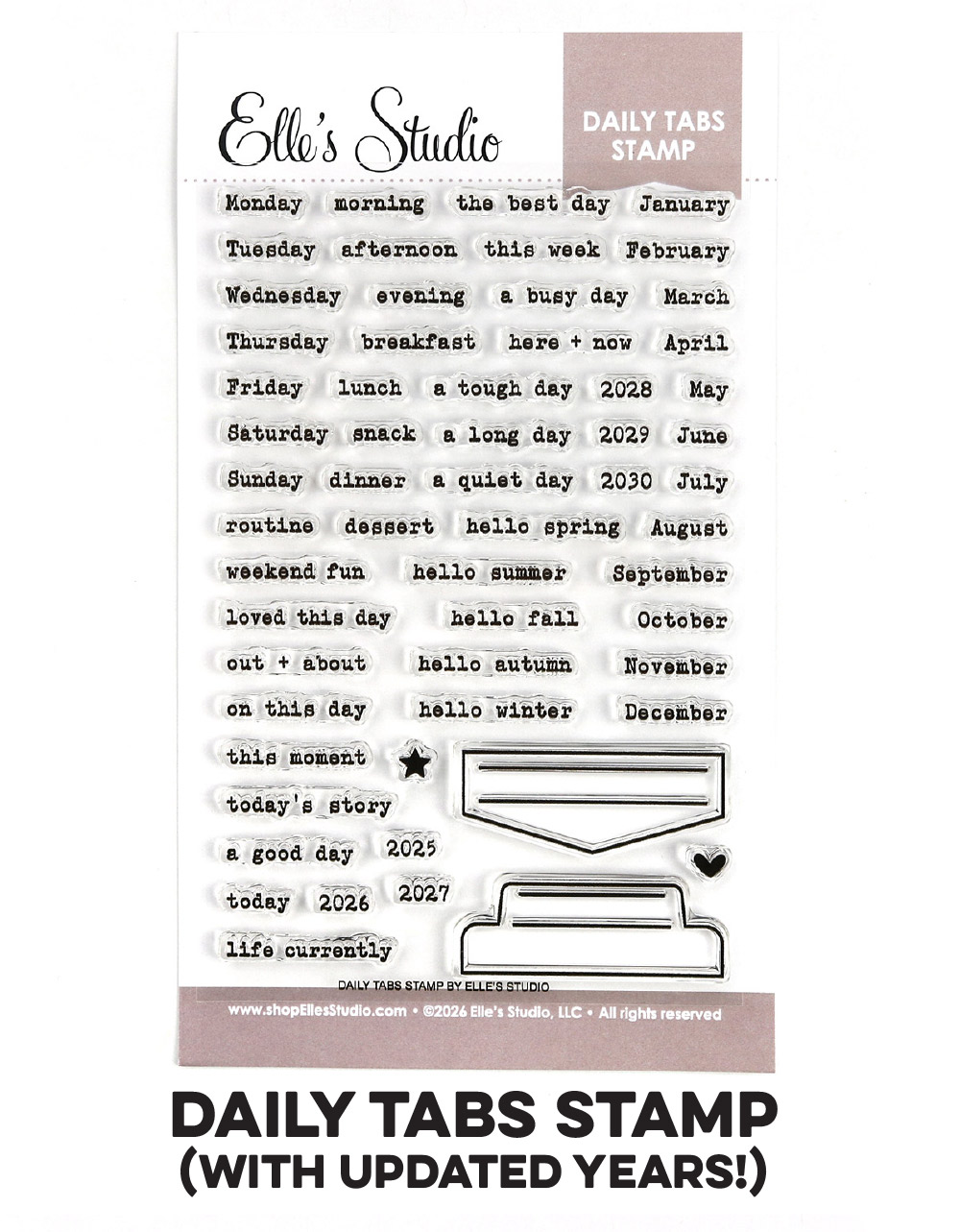 Restocked: Daily Tabs Stamp
