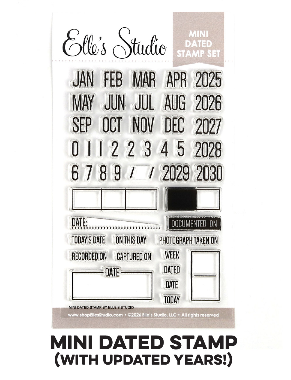 Restocked: Mini Dated Stamp