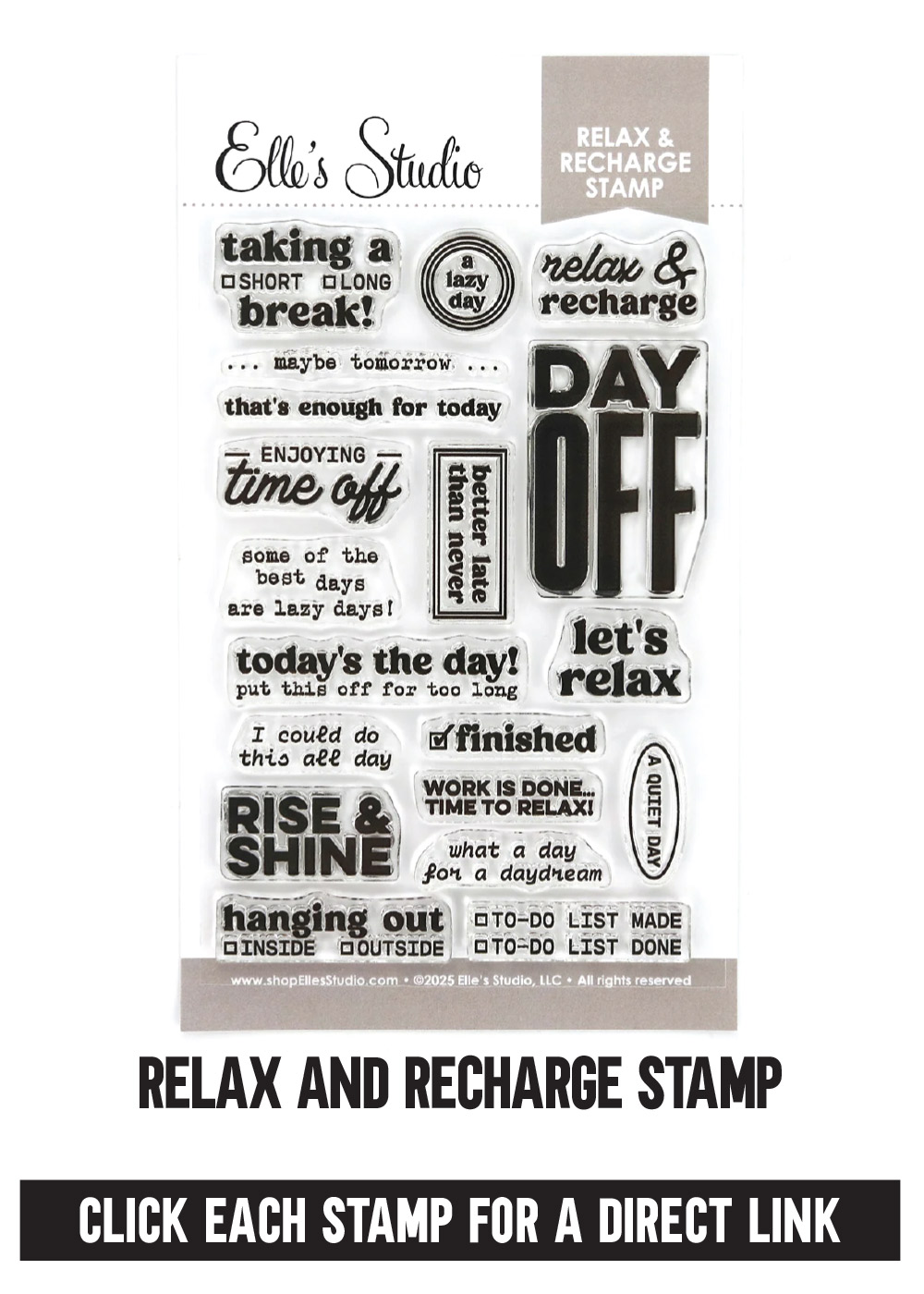 Restocked: Relax And Recharge Stamp