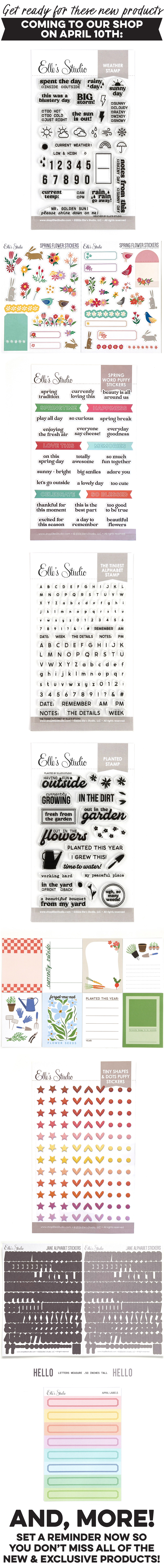 New products are coming to our shop on April 10th!