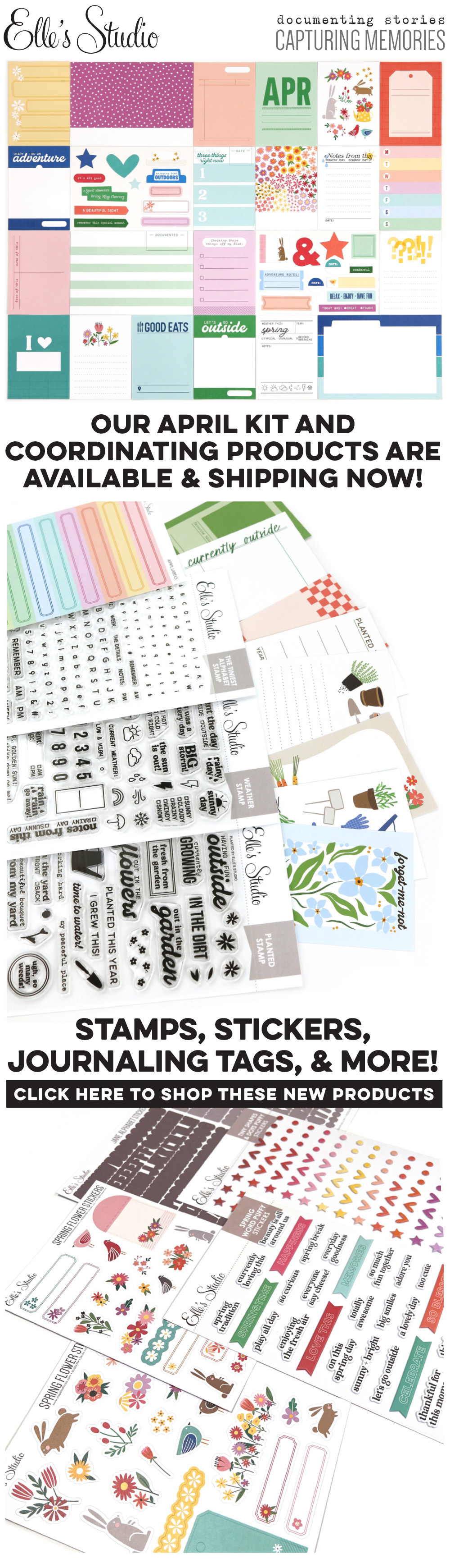 Our April Kit and add-ons have arrived!