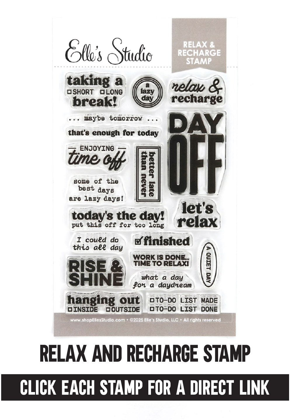 Restocked: Relax And Recharge Stamp