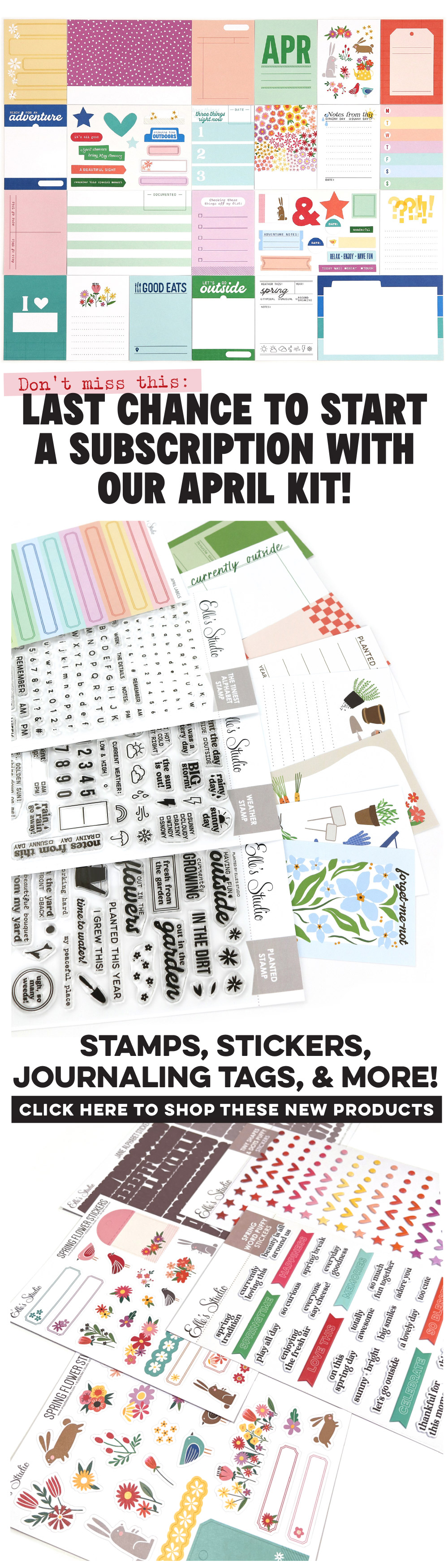 Don't miss the NEW products for April!