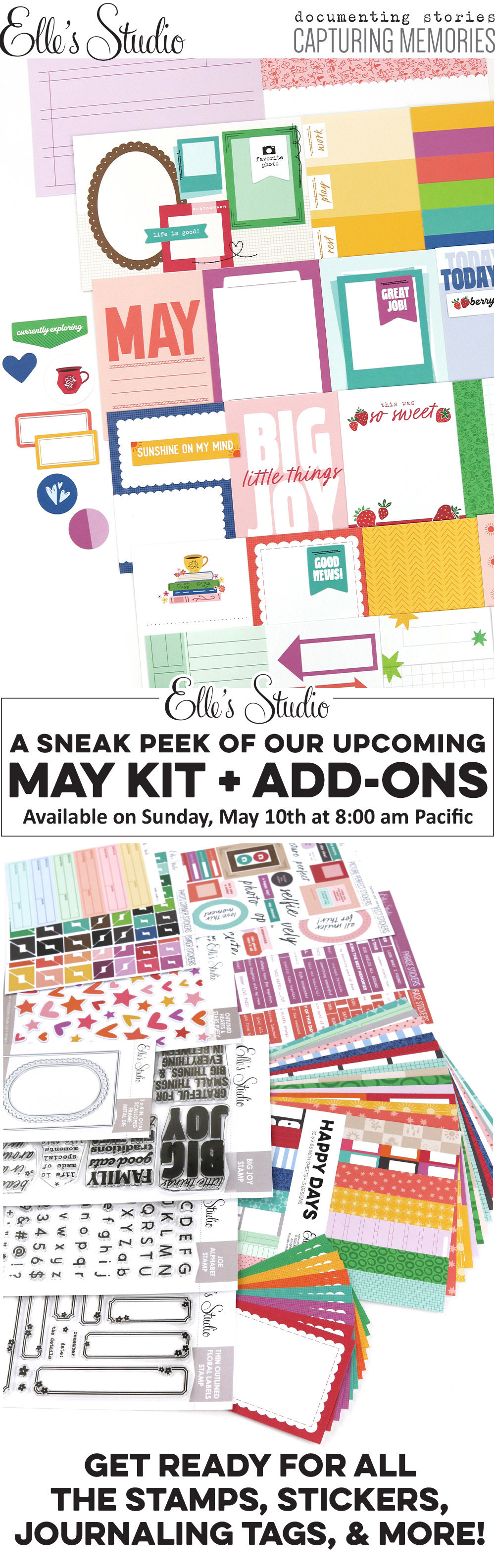 Here's a peek of our May Kit and add-ons!