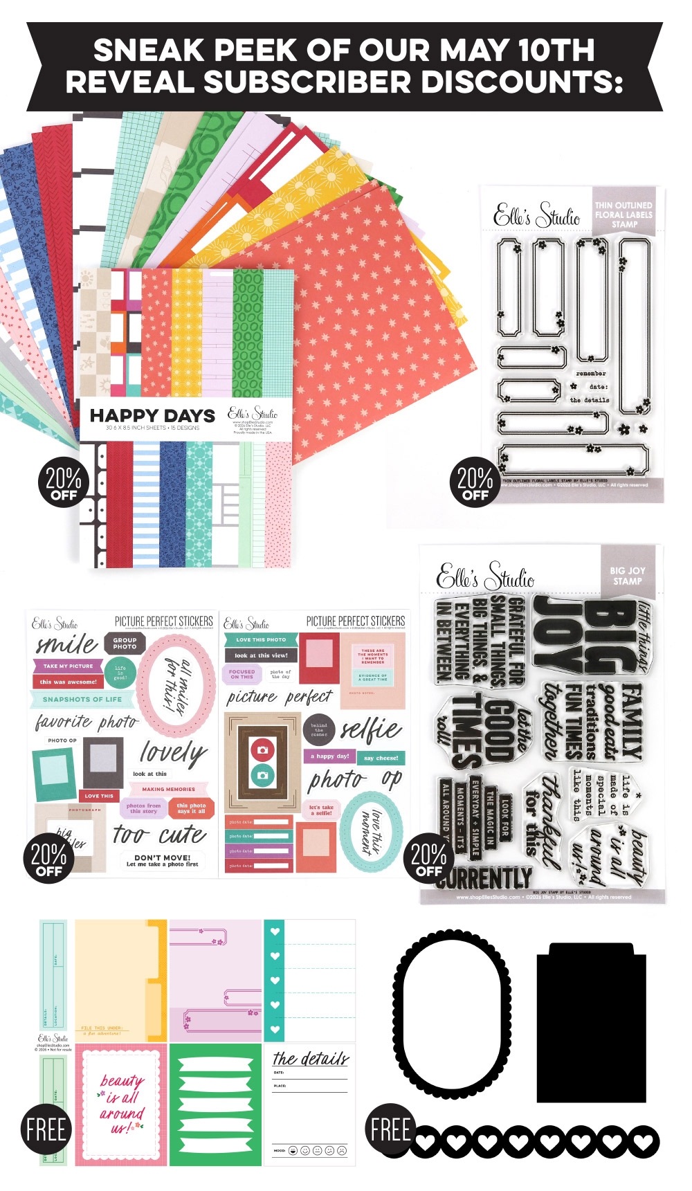 Here's a sneak peek of our subscriber discounts!