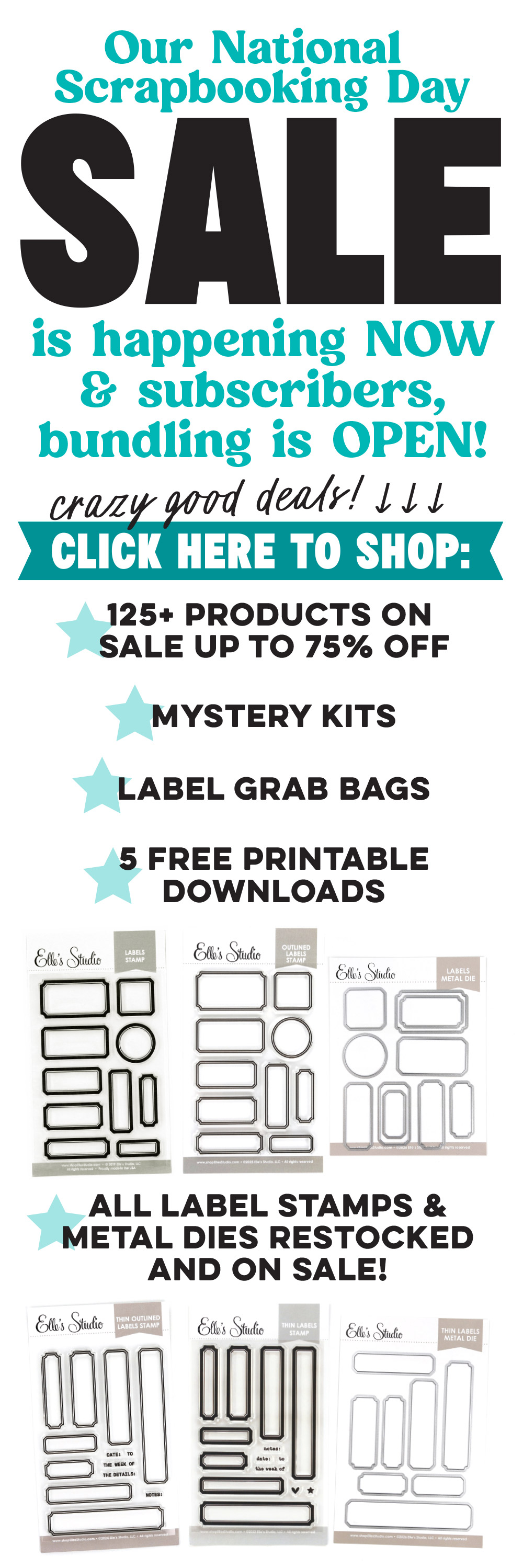 Our National Scrapbooking Day SALE is happening now!
