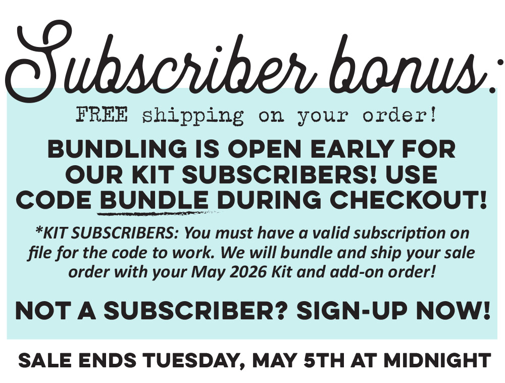 Subscribers, bundling is OPEN! Not a subscriber?