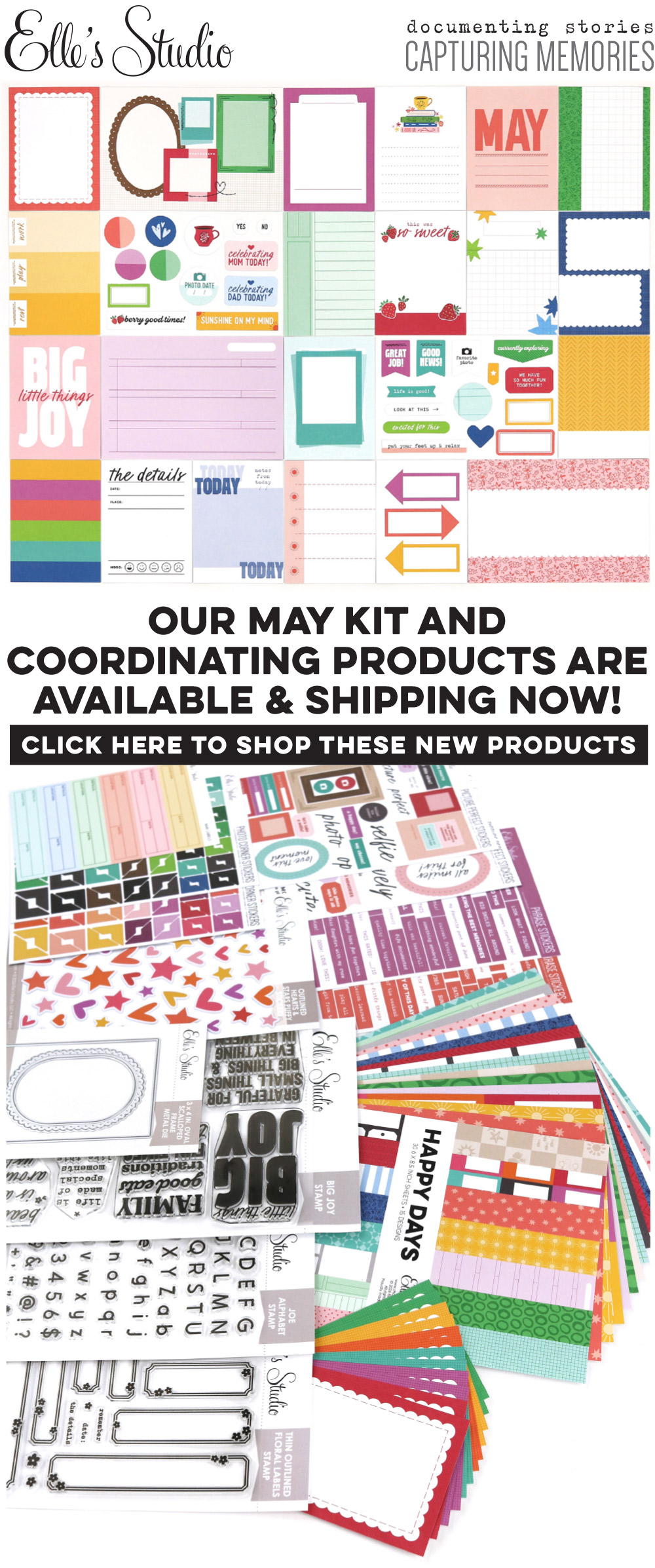 Our May Kit and add-ons have arrived!