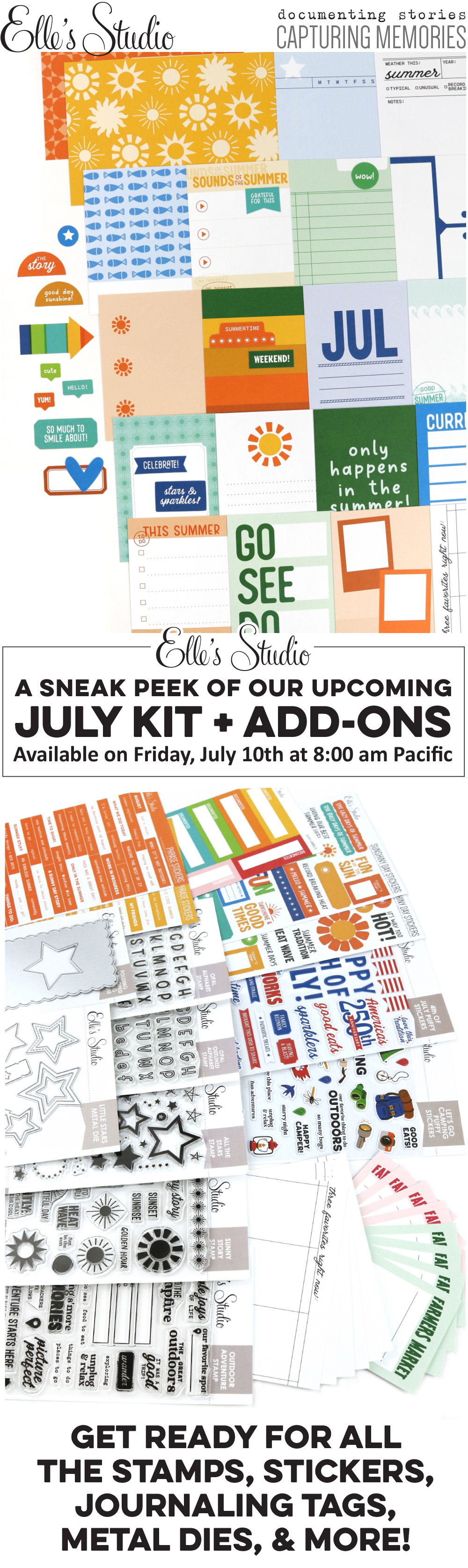Here's a peek of our July Kit and add-ons!