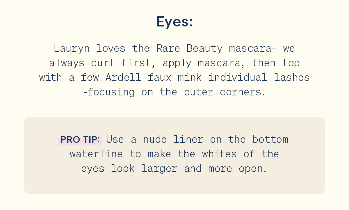 shop Lauryn's glam