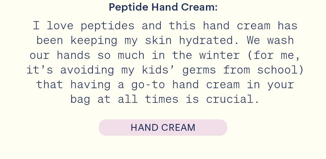 shop peptide hand cream 