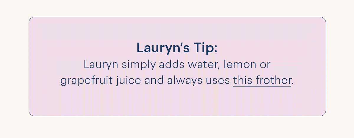 shop lauryn's frother