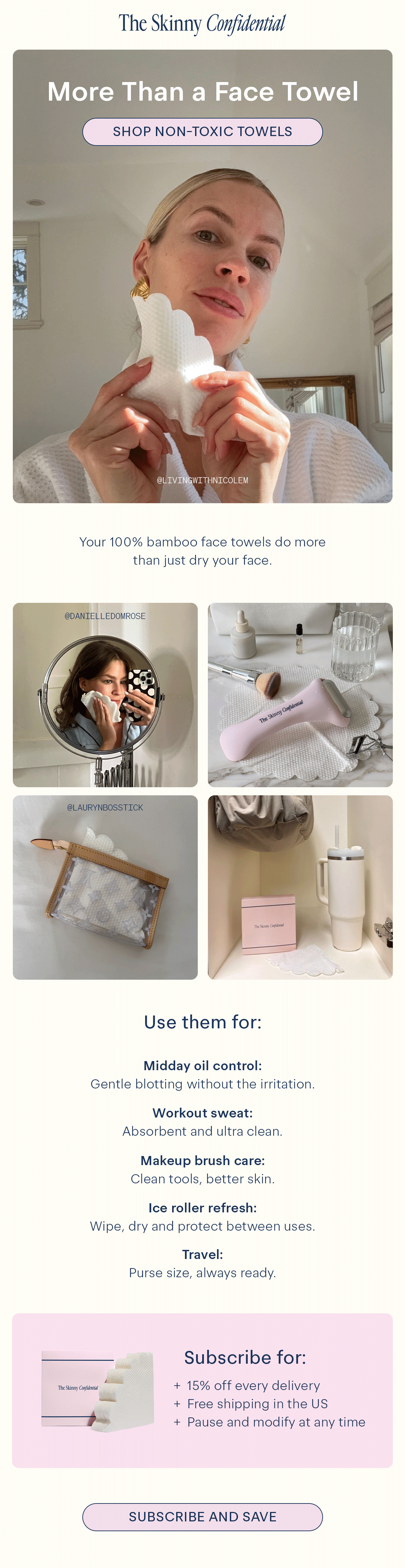 shop face towels 