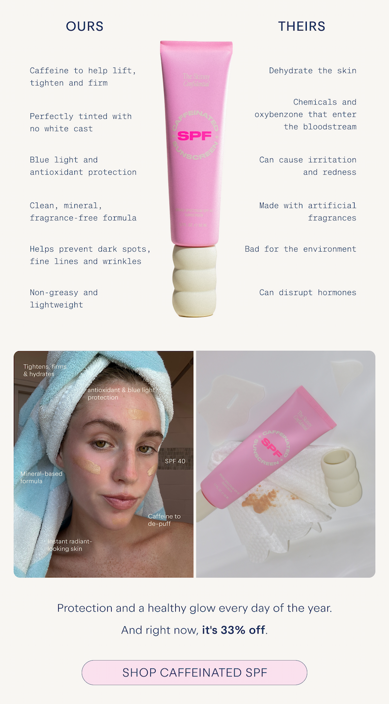 shop caffeinated SPF
