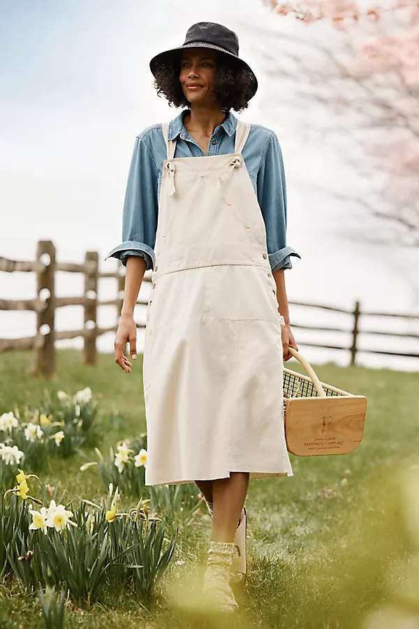 Utility Canvas Overall Dress