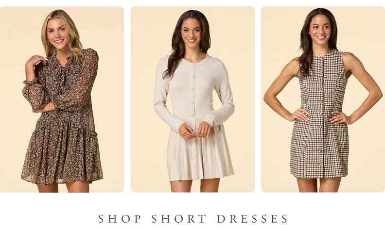 Shop short dresses