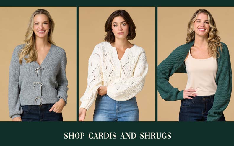 Shop Cardis and Shrugs