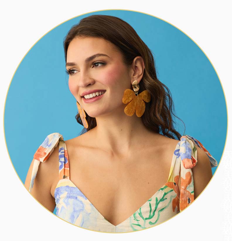 Shop Oversized Lucite Flower Earrings