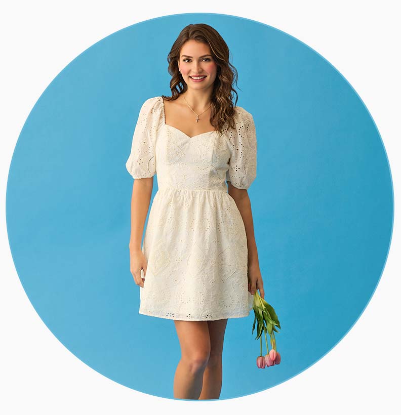 Shop Eyelet on You Dress