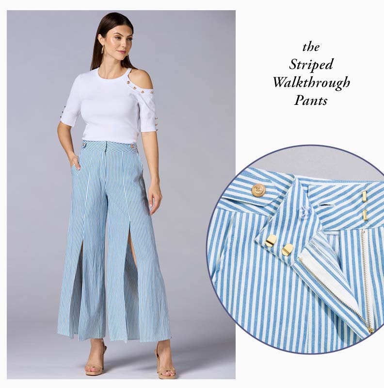 Shop the Striped Walkthrough Pants