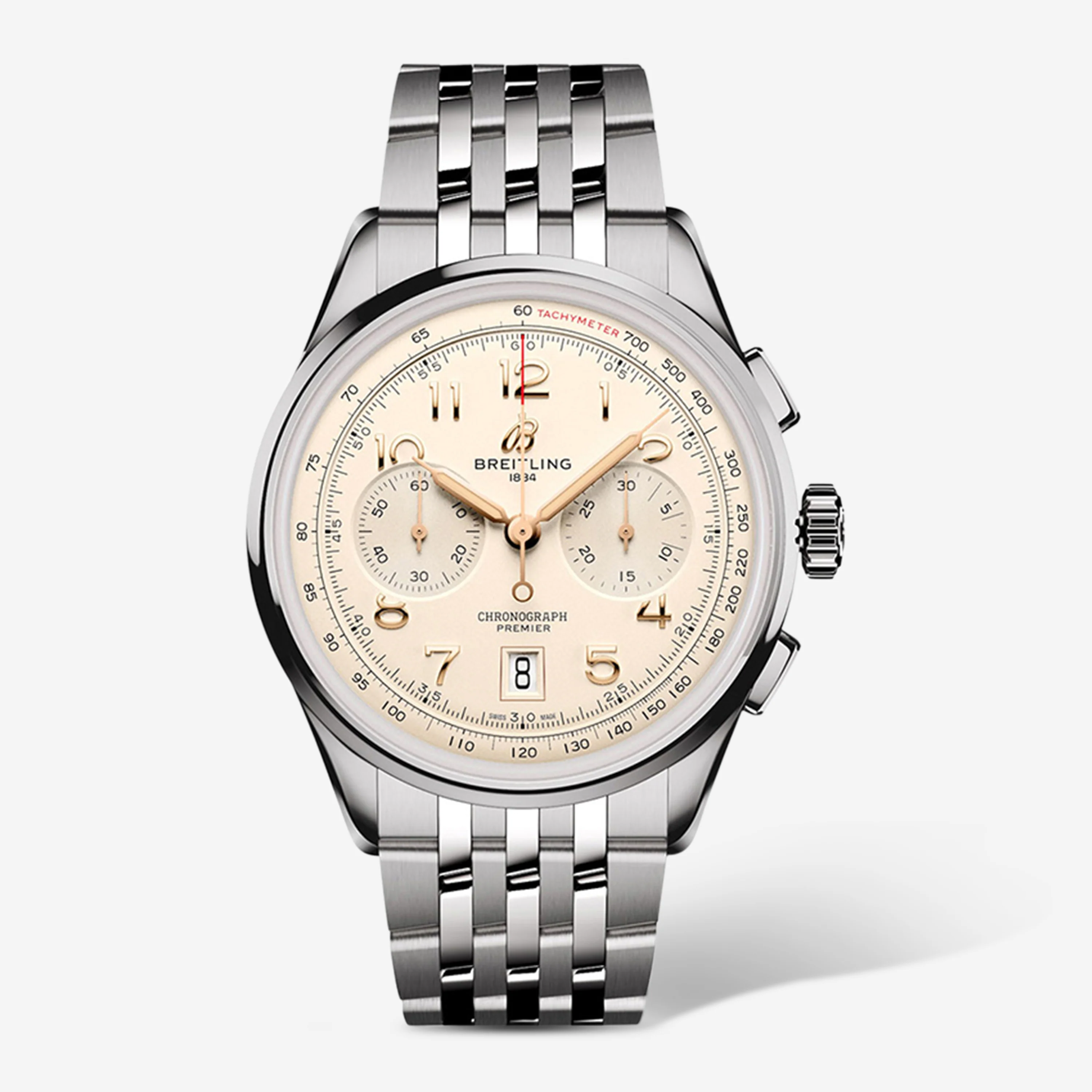 Breitling Premier B01 Chronograph Stainless Steel Automatic Men's Watch AB0145211G1A1