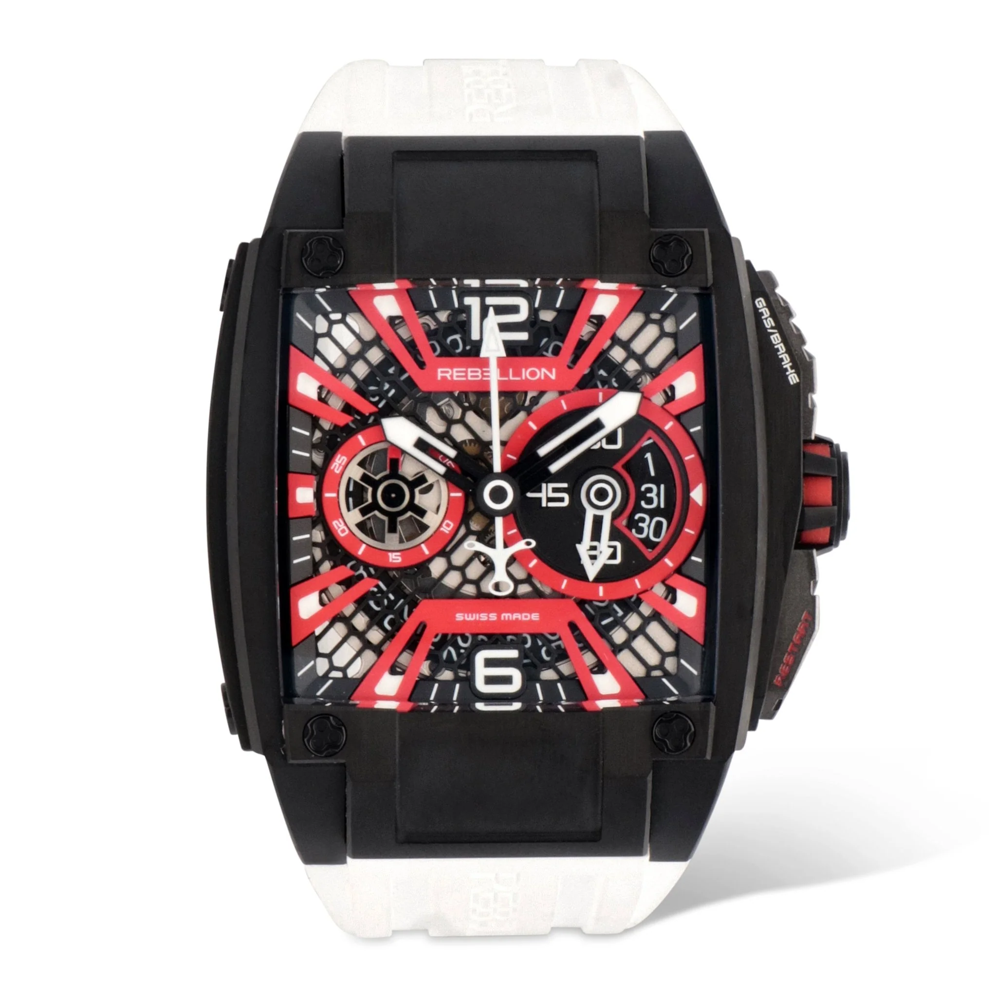 Rebellion Re-Volt Chronograph Titanium Automatic Men's Watch RB.REV.CH.TB.RD