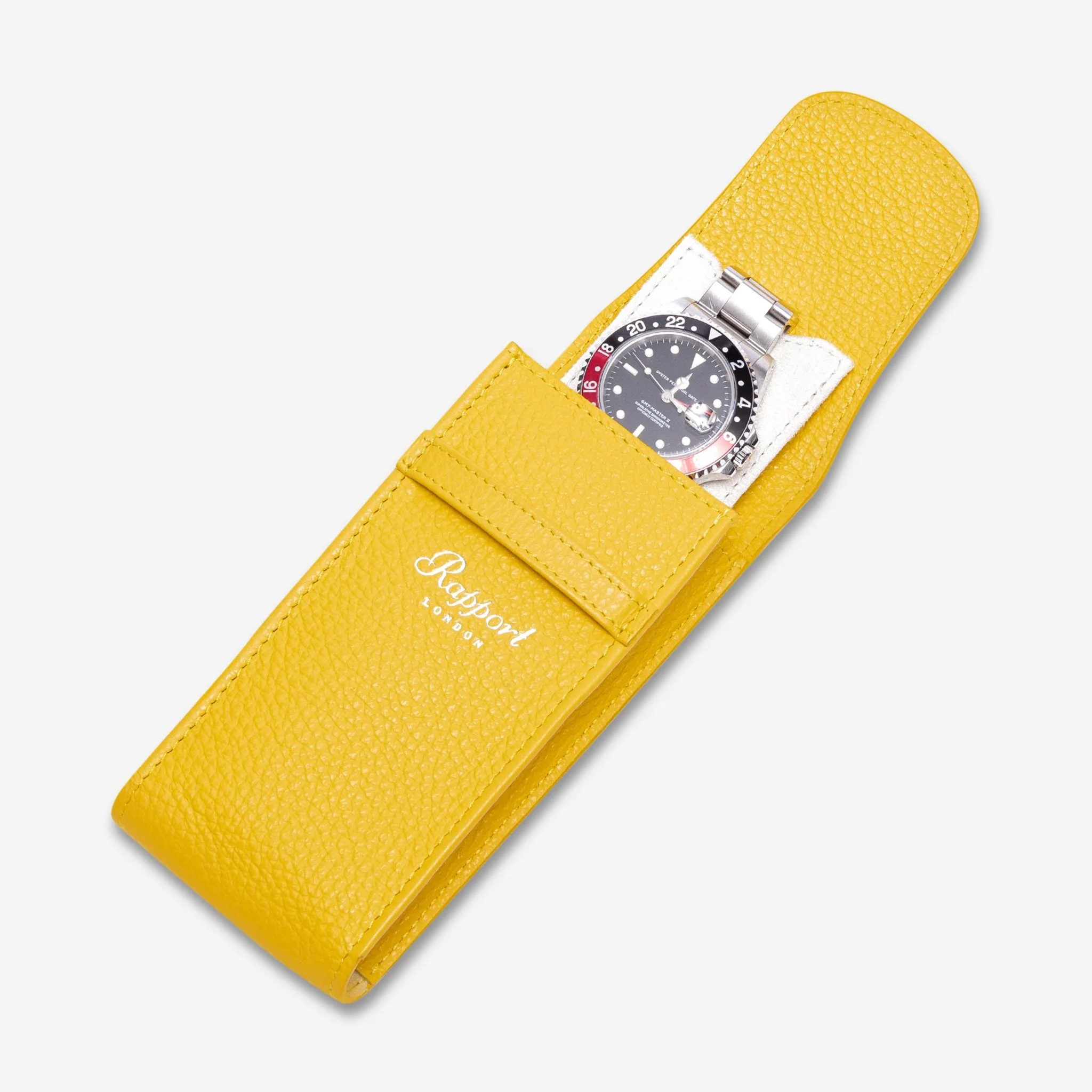 Rapport Portobello Yellow Leather Single Watch Pouch D401